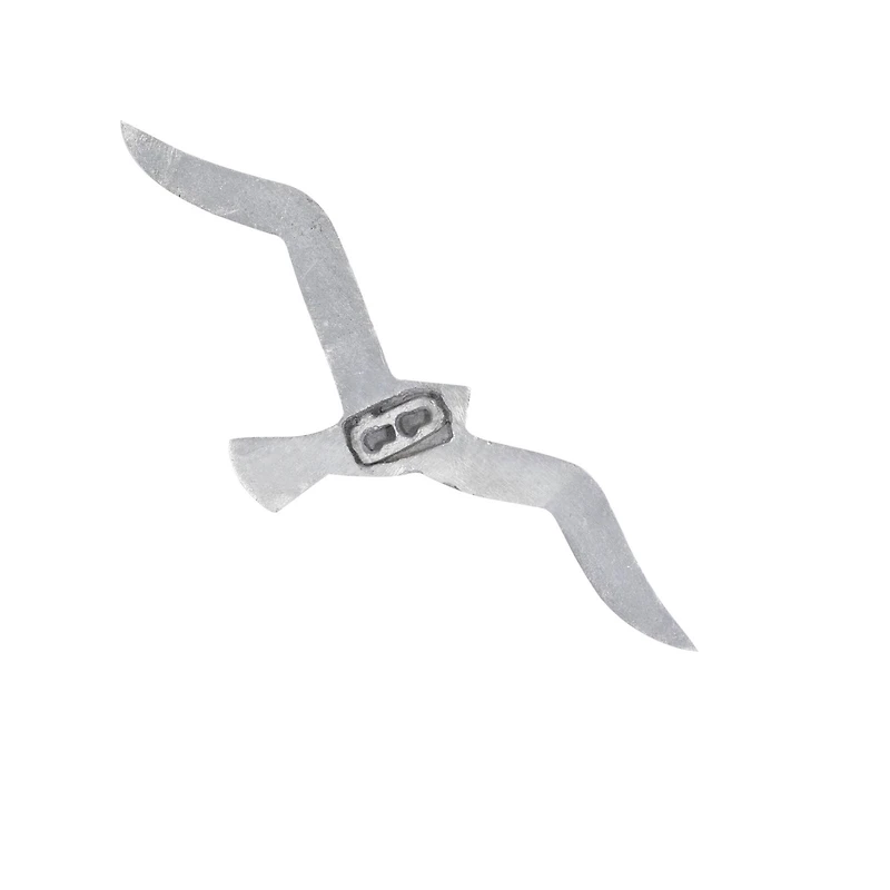 Set of 7 Silver Aluminum Coastal Birds Wall Decor, 16" x 4"