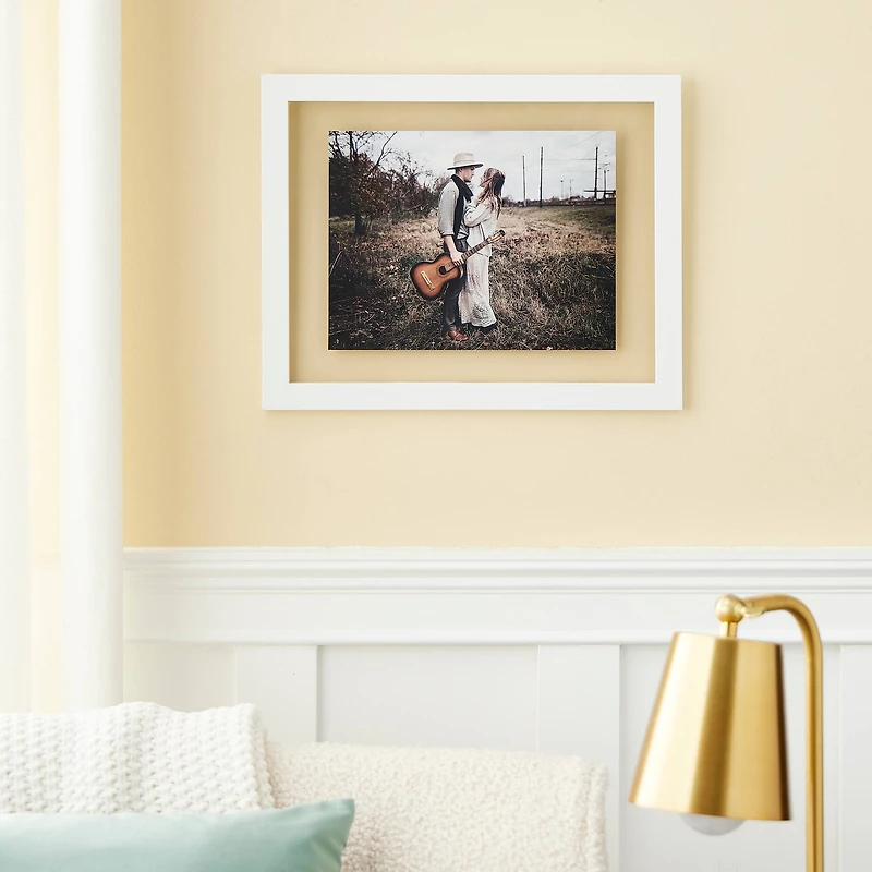 White Belmont Float Frame by Studio Décor