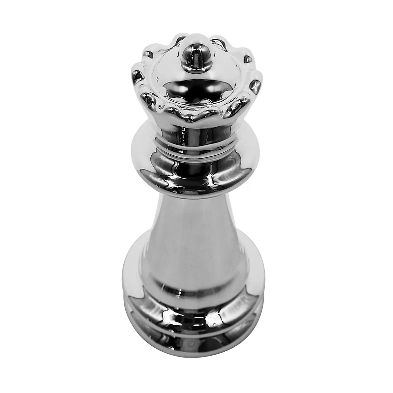7" Silver Queen Ceramic Tabletop Chess Piece by Ashland®