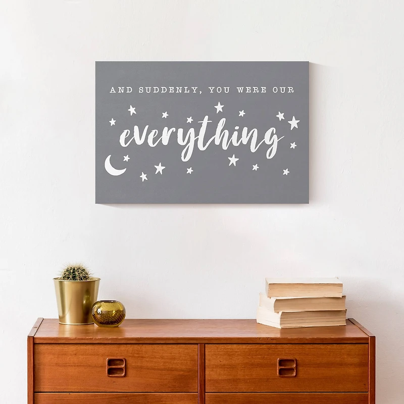 You Were Our Everything 18" x 12' Canvas Wall Art