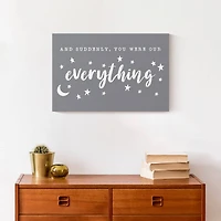 You Were Our Everything 18" x 12' Canvas Wall Art