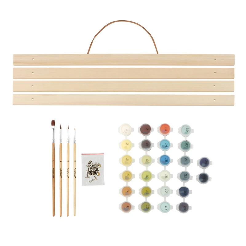 16" x 20" Dark Forest Paint-by-Number Kit with Wood Display Hanger by Artist's Loft®