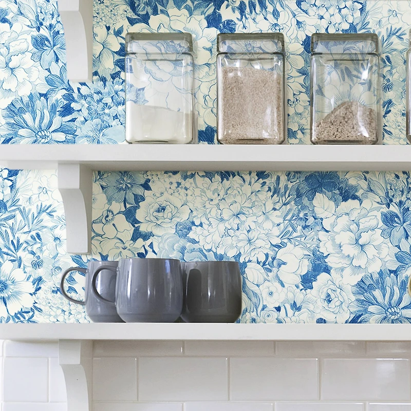 NuWallpaper Indigo Empress Garden Peel & Stick Wallpaper
