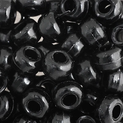 John Bead 9mm Opaque Plastic Pony Beads, 1,000ct