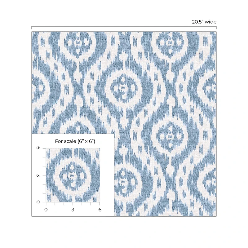 Surface Style Ikat Tracery Peel & Stick Wallpaper