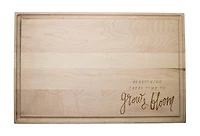Grow and Bloom 17" x 11" Maple Cutting Board