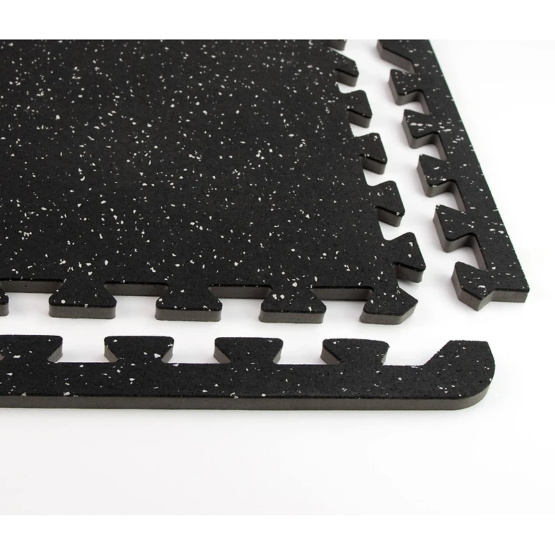 FloorPops Basalt Rubber Interlocking Tiles