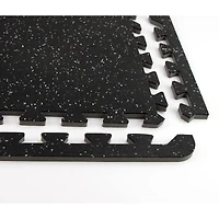 FloorPops Basalt Rubber Interlocking Tiles