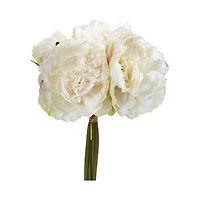 White Peony Bouquet, 6ct.