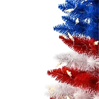 4ft. Pre-Lit Centennial Pine Artificial Christmas Tree in White Planter, Warm White LED Lights