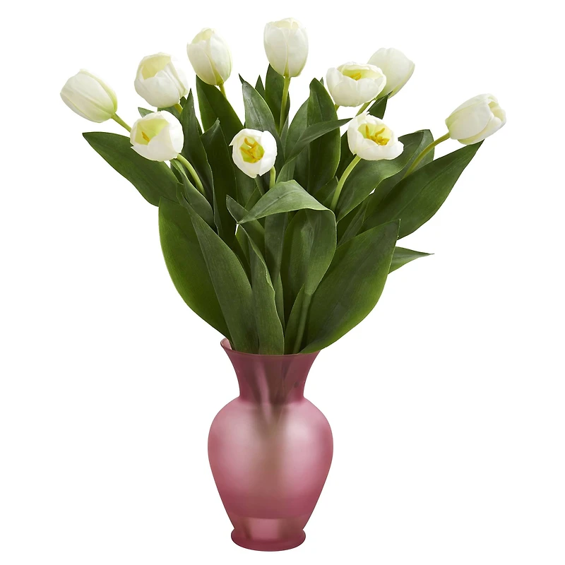 Tulips Artificial Arrangement in Vase