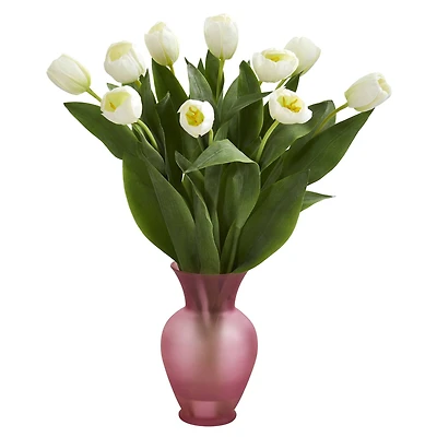 Tulips Artificial Arrangement in Vase
