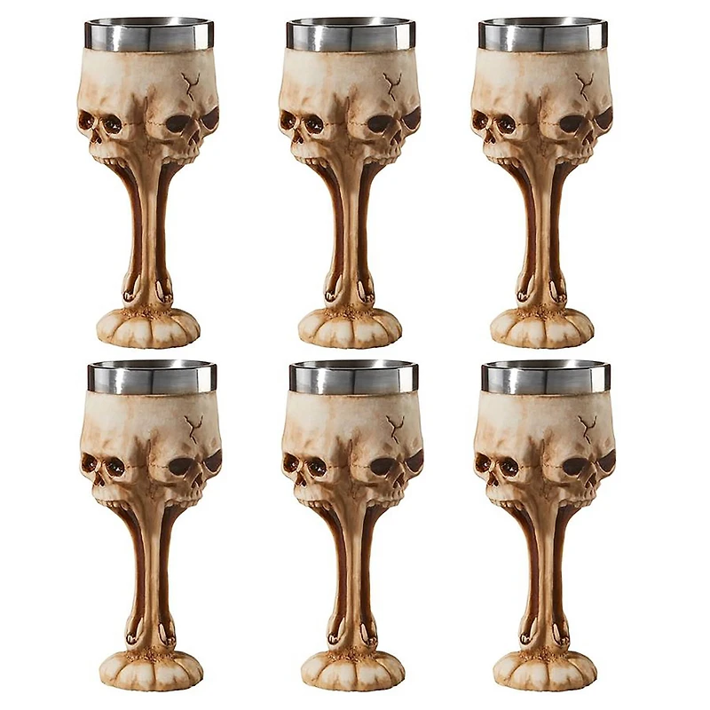Design Toscano Gothic Scare Skull Goblets