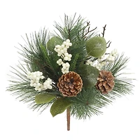 16" White Berry & Pine Deluxe Bush by Ashland®