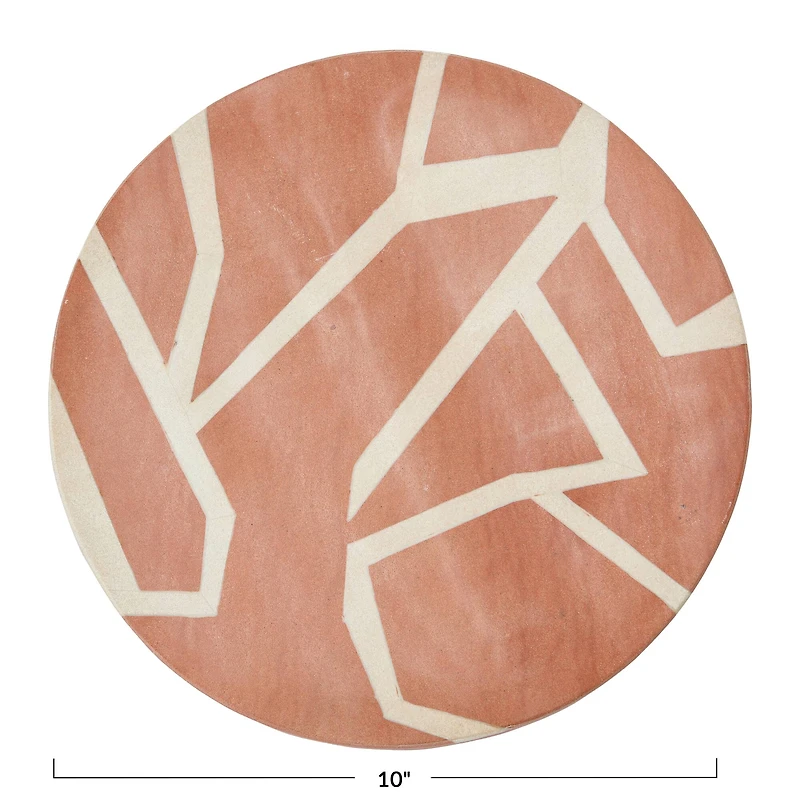 Hello Honey® 10" Terracotta Round Sandstone Trivet