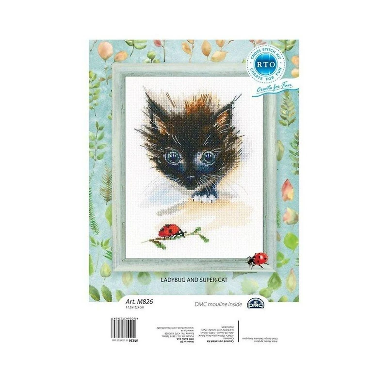 RTO Ladybug & Super Cat Cross Stitch Kit
