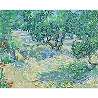 Diamond Dotz® Advanced Olive Orchard (apres Van Gogh) Diamond Facet Art Kit