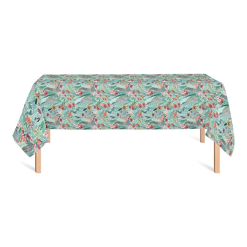 Lush Floral Pattern Tablecloth