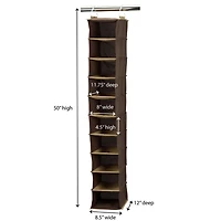 Household Essentials 10-Shelf Wide Hanging Shoe Organizer