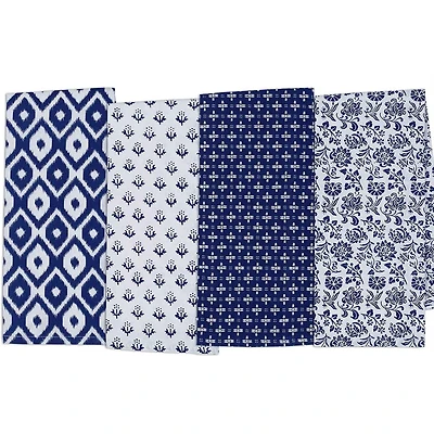 DII® Assorted Blue Market Dishtowel Set