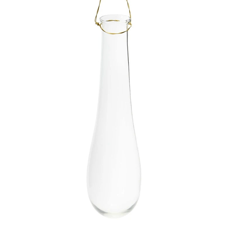 Hello Honey® 12" Hanging Glass Teardrop Vase