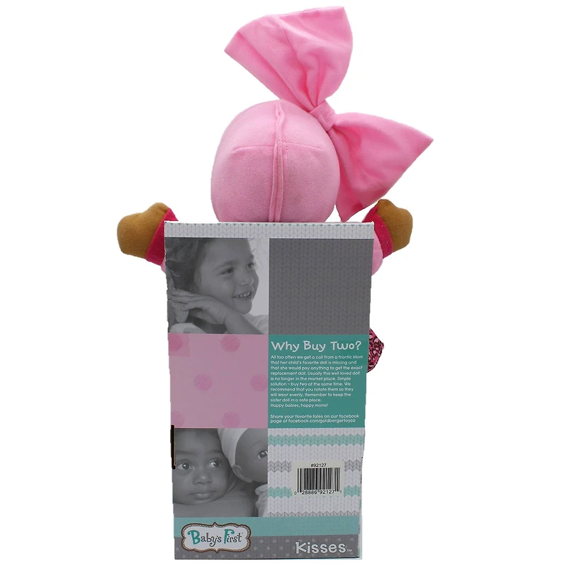 Goldberger Baby's First® Kisses™ 13" Baby Doll with Animal Print Top