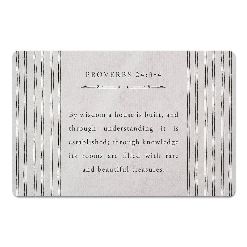 Proverbs 24 27" x 18" Floor Mat