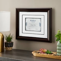 6 Pack: 6" x 8" Mahogany Document Frame with Double Mat by Studio Décor®