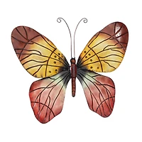 Red Metal Eclectic Wall Decor, 36" x 27"