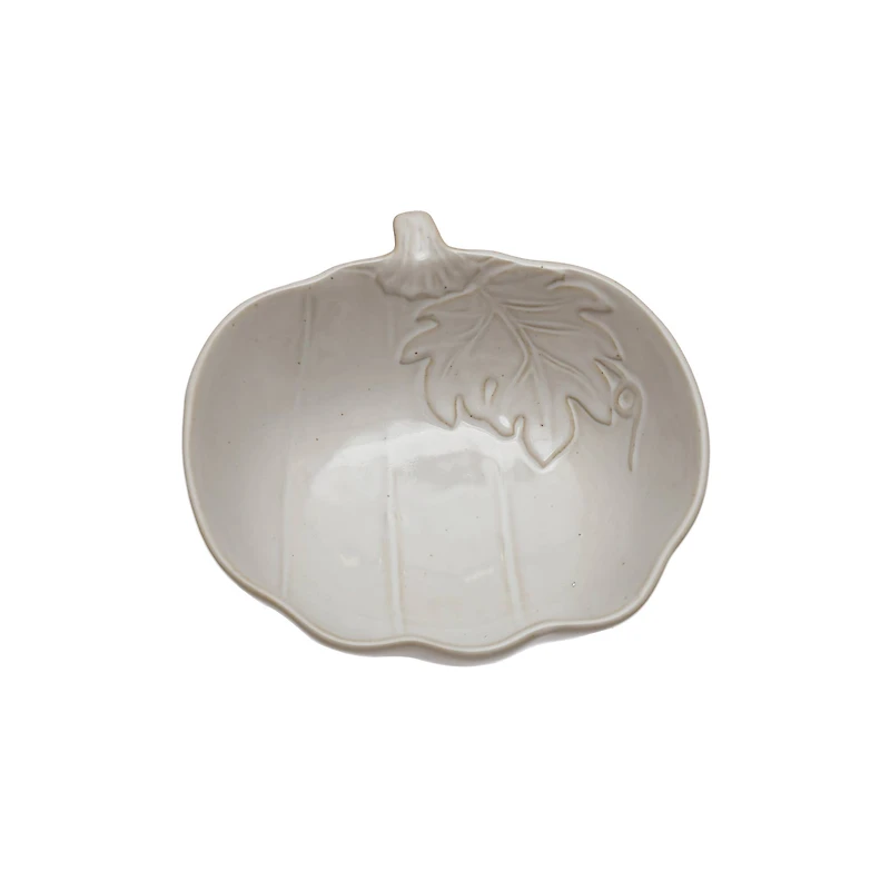 6.75" White Pumpkin Ceramic Bowl by Ashland®