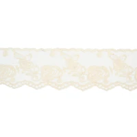 2.2" Ivory Embroidery Lace Trim by Celebrate It®