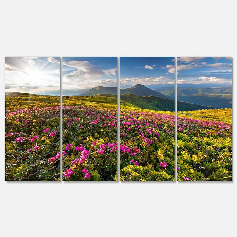 Designart - Summer Day Rhododendron Flowers