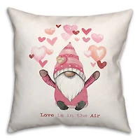 Love In The Air Throw Pillow, 18" x 18"