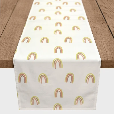 Random Rainbow Pattern 16" x 72" Cotton Twill Runner
