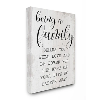 Stupell Industries Family Is Being Loved Canvas Wall Art