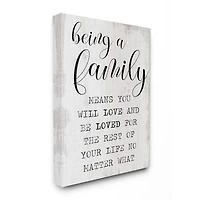 Stupell Industries Family Is Being Loved Canvas Wall Art