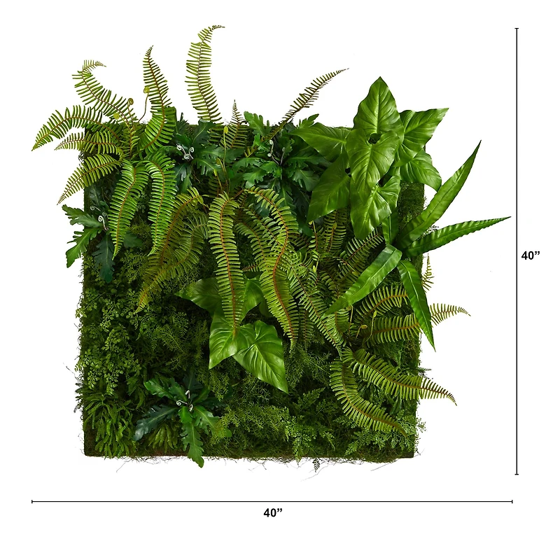 40" Forest Artificial Wall Mat