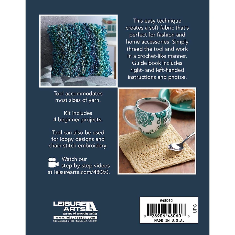 Leisure Arts® Learn to Loop Crochet Book Kit