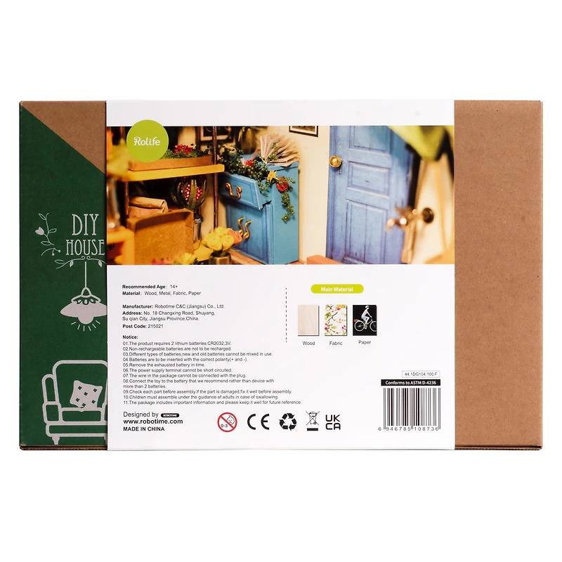 Rolife® Cathy's Flower House DIY Miniature House Kit