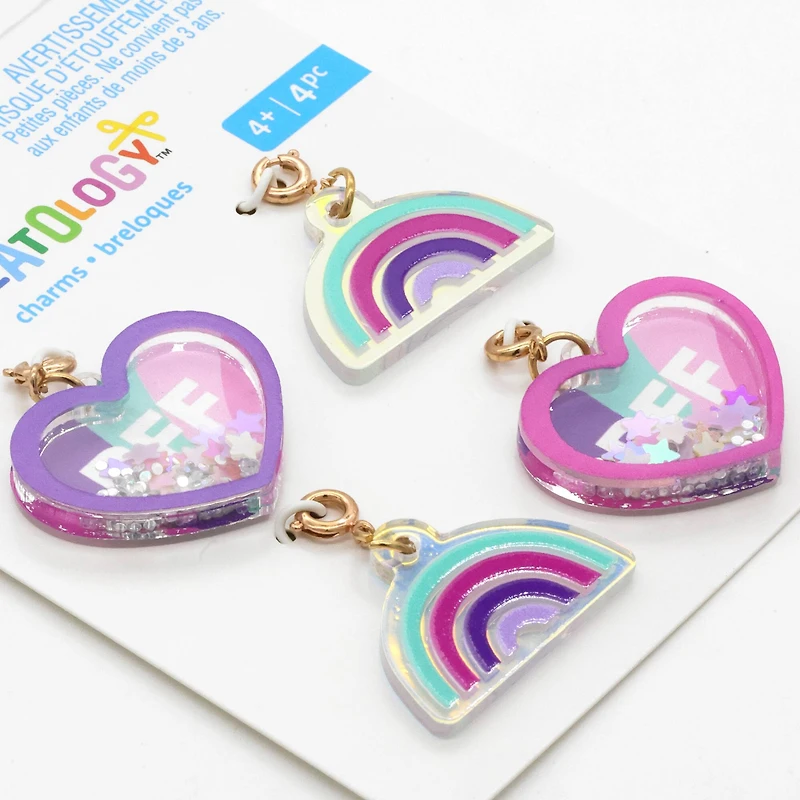 Rainbow & Heart Charms by Creatology™