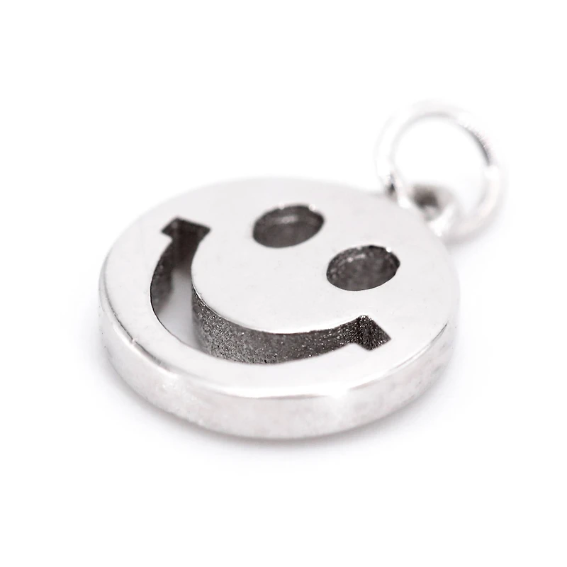 Sterling Silver Smile Icon Charm by Bead Landing™
