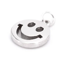 Sterling Silver Smile Icon Charm by Bead Landing™