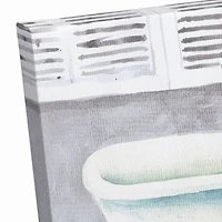 Clawfoot Bathtub 14" x 11" Canvas Wall Art