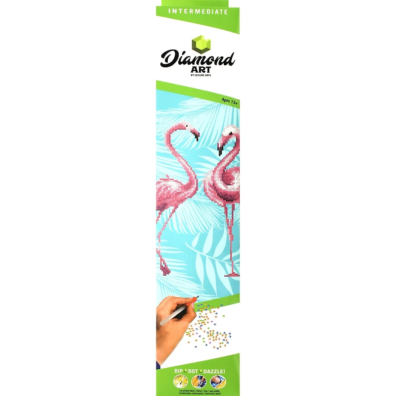 Diamond Art Intermediate Flamingo Duo Kit