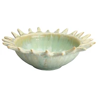 Hello Honey® 8.5" Assorted Celadon Stoneware Sunburst Shaped Serving Bowl with Opal Reactive Glaze