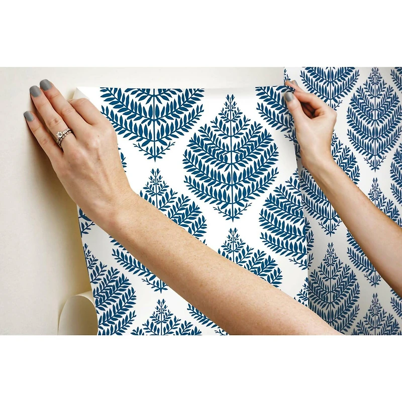 RoomMates Hygge Fern Damask Peel & Stick Wallpaper