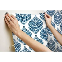 RoomMates Hygge Fern Damask Peel & Stick Wallpaper