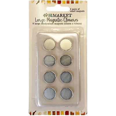 49 And Market Large Magnetic Closures, 8ct.