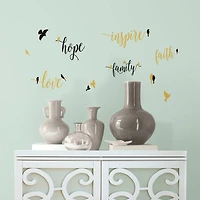 RoomMates Inspirational Words With Birds Peel & Stick Wall Decals