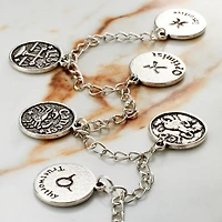 9 Packs: 12 ct. (108 total) Silver Zodiac Metal Beads, 17mm by Bead Landing™